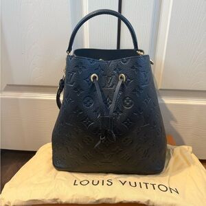 Louis Vuitton NeoNoe Black Monogram Empreinte Leather Bag